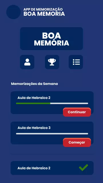 Imagem 3 Protótipo Boa Memória App