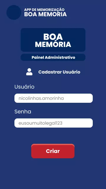 Imagem 6 Protótipo Boa Memória App