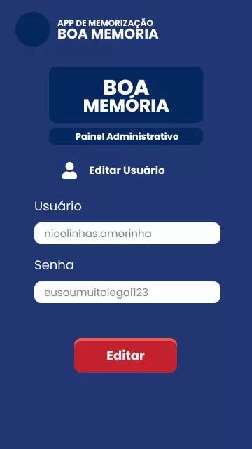 Imagem 7 Protótipo Boa Memória App