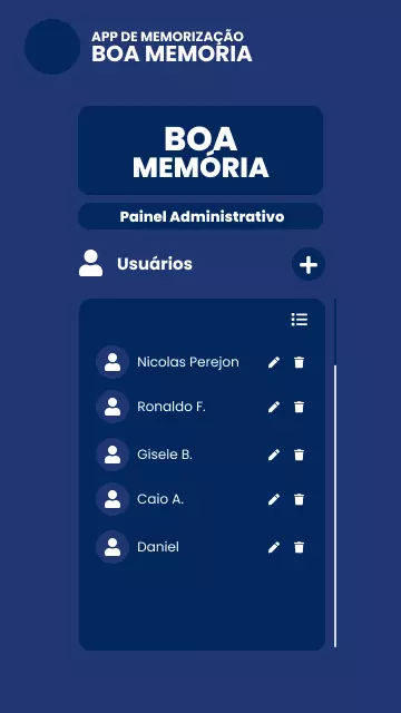 Imagem 8 Protótipo Boa Memória App