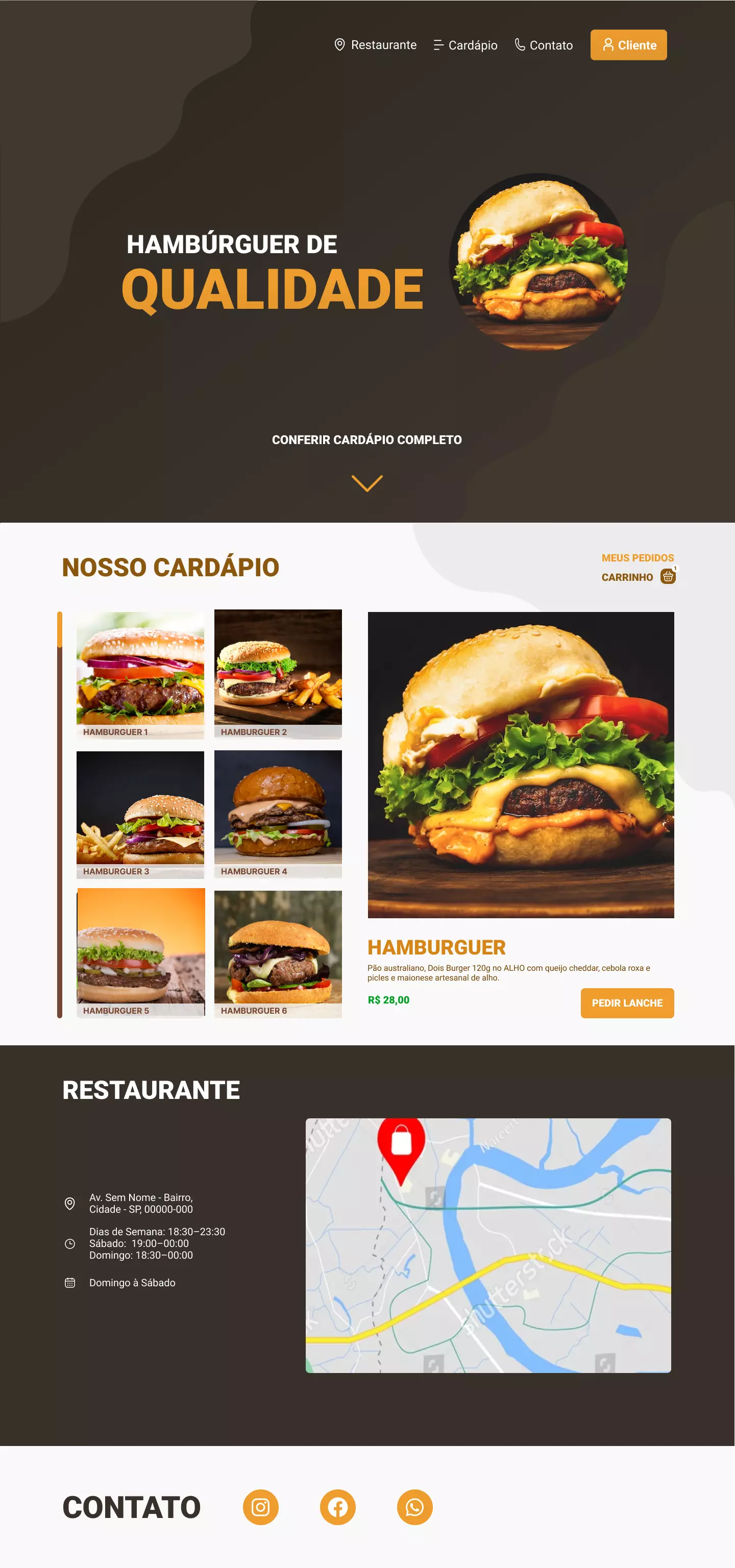 Imagem do Prótotipo Delicious Burger